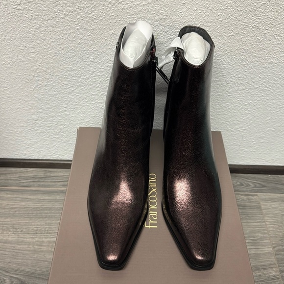Franco Sarto Vivian Bootie In Metallic Brown Leather (WIDE) - Picture 3 of 9